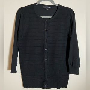 Black size M button down cardigan sweater